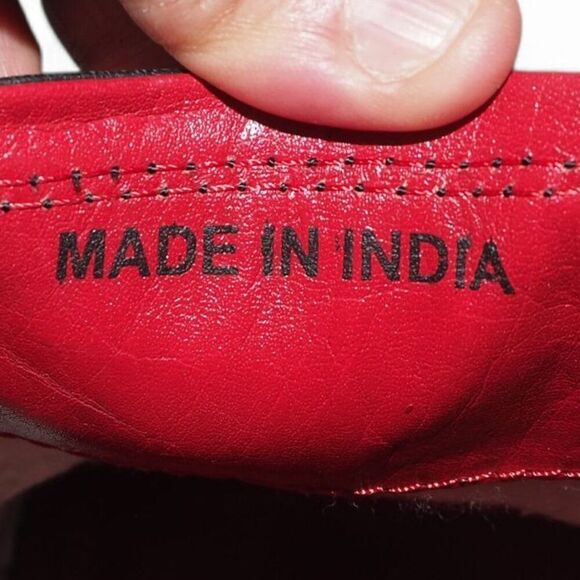 Red Tape Canning Crumple Clip Square Toe Leather Loafers Black Men's 10 - Picture 10 of 12